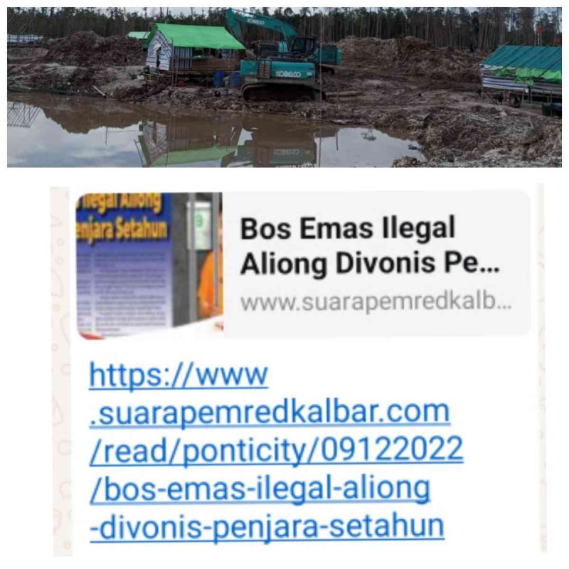 Kapolda Kalbar Apakah Sudah Tau..? Bos Emas di Nanga Boyan Berinisial JPT Kebal Hukum, Aliong Dipenjara JPT Tidak Dipenjara, APH Tebang Pilih..?