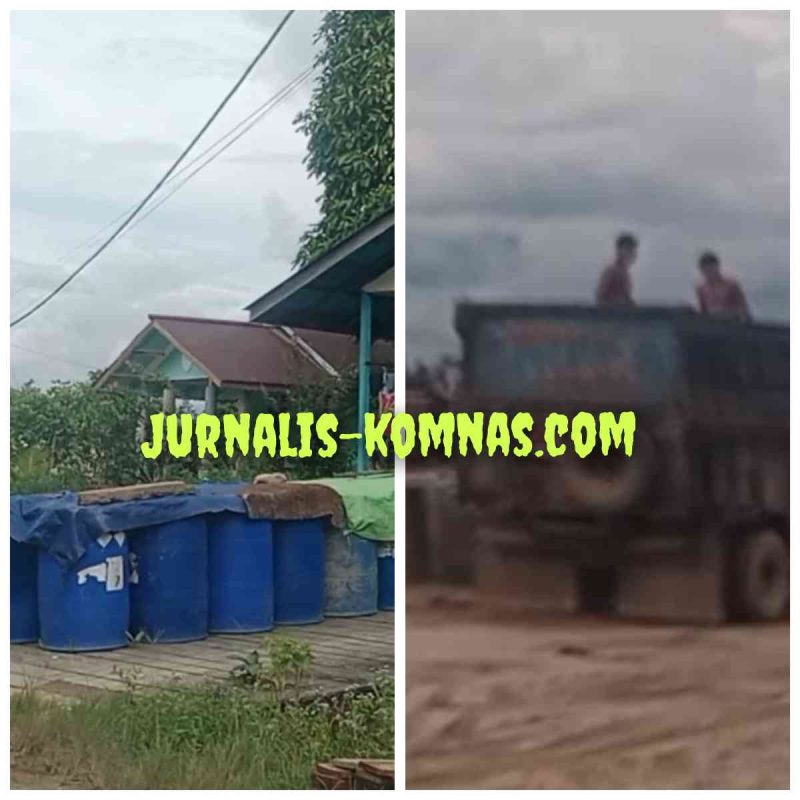 APH Wajib Bertindak, Diduga Keras Penimbunan BBM Solar untuk Aktivitas PETI di Desa Teluk geruguk, Kec. Boyan Tanjung, Kab. Kapuas Hulu