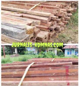 Diduga Pembabatan Hutan Lindung, Tim Dirkrimsus Polda Kalbar Temukan Ribuan Balok Kayu Ulin di Titipkan Pada Polsek Naga Tayap, Kab. Ketapang