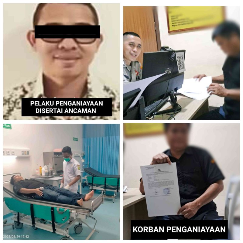 DANGER..!, Jurnalis Bernama Stepanus Dipukul dan Diancam Tembak Oleh Marselinus Bos Penampung Hasil PETI di Bengkayang
